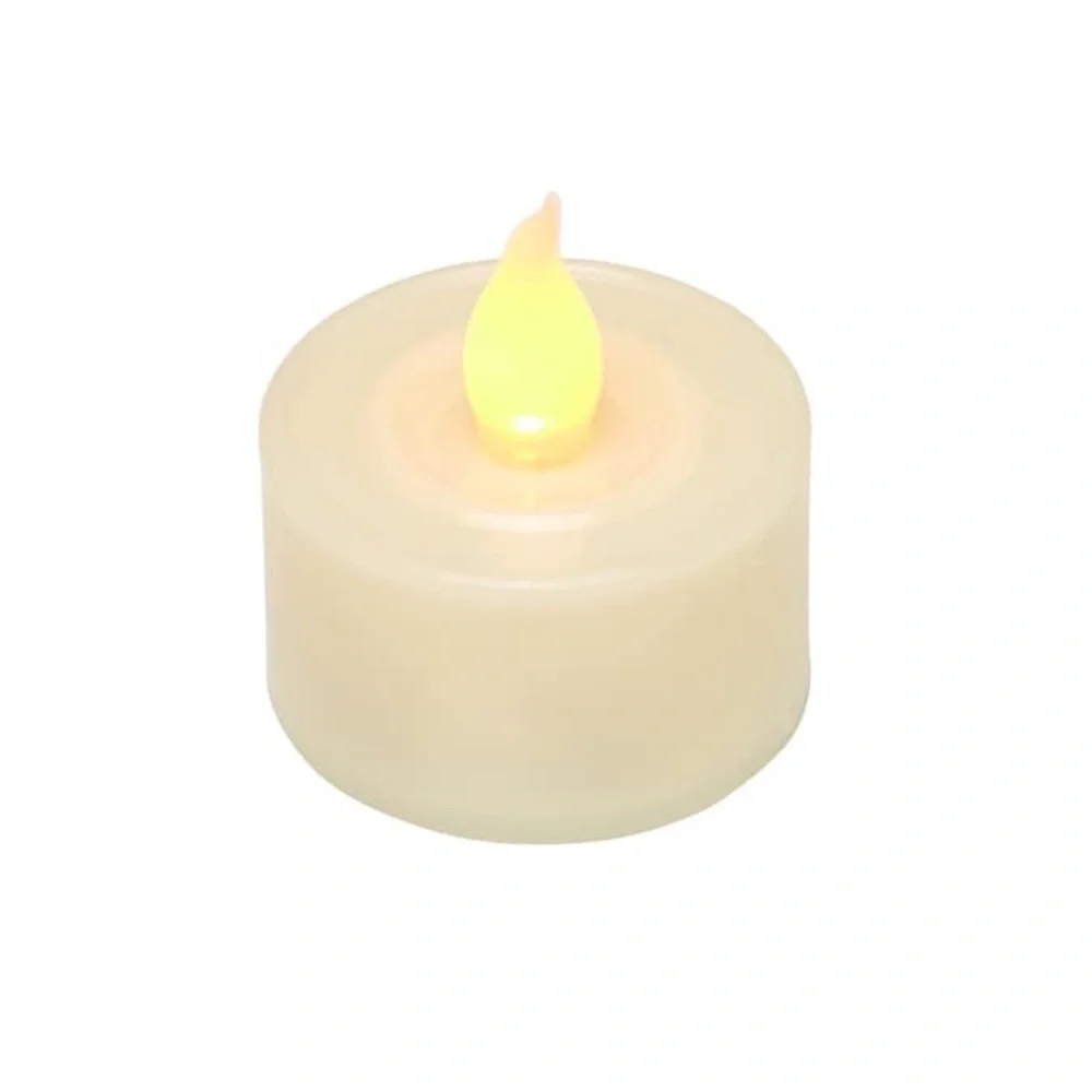GE StayBright LED Flickering 12 Tea Light Flameless Candles Weddings Luminarias